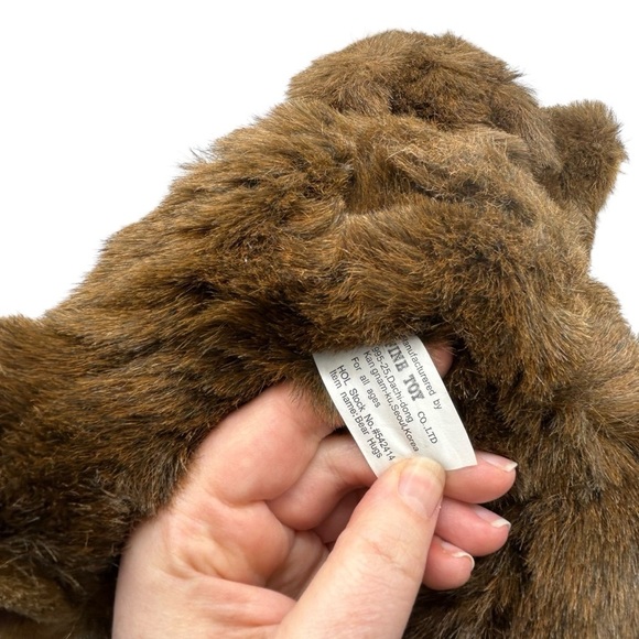 FINE TOY 16” BEAR HUGS BROWN VINTAGE STUFFED ANIMAL HEATING PAD COVER NO WARMER - Picture 10 of 10